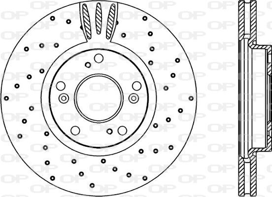 OPEN PARTS Тормозной диск BDRS2226.25